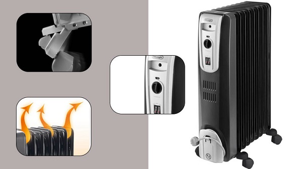 شوفاژ برقی دلونگی مدل KH770920B | مشکی | - Image 3