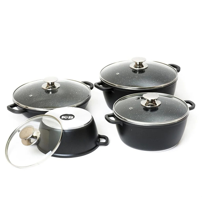 ESS-KAVIRسرویس 8 پارچه تفلون کویر مدل کلاسیک