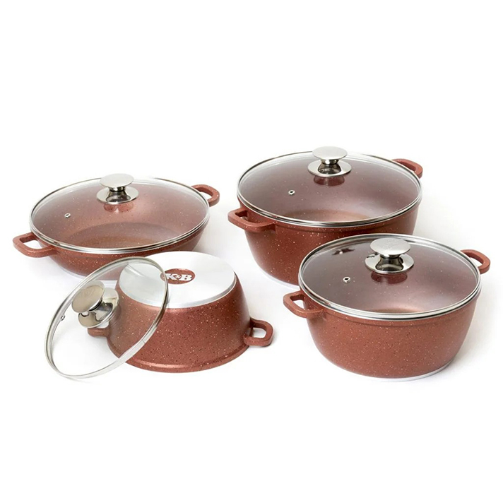 ESS-KAVIRسرویس 8 پارچه تفلون کویر مدل کلاسیک