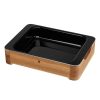 WMF-ESSظرف فر و سرو سایز بزرگ وی ام اف | WMF Fusiontec Casserole with wooden Serving Frame