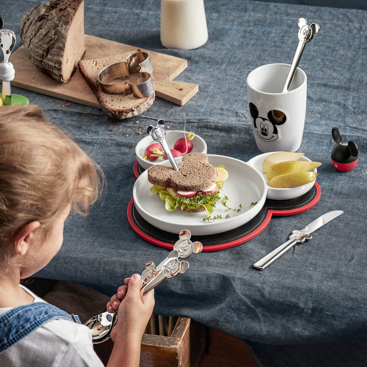 ست نمکدان و قاشق دبلیو ام اف مدل WMF Mickey Mouse