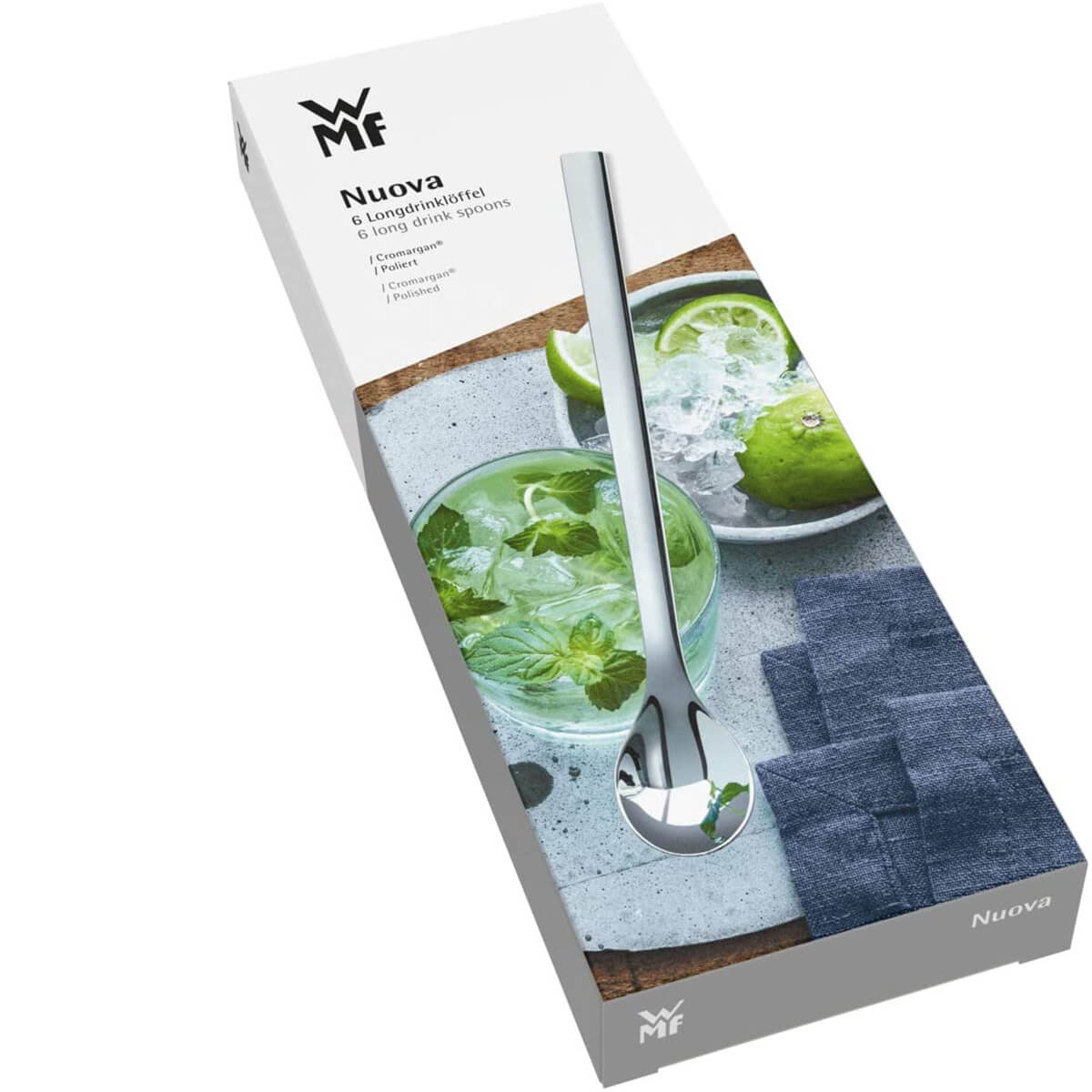 قاشق شربت خوری دبلیو ام اف مدل WMF Long drink spoons NUOVA